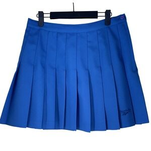 Reebok Pleated Athletic Skirt Womens Size 14 Blue Tennis Golf Skort 90's Y2K EUC